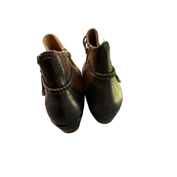 Pikolinos Womens Rotterdam Boot Size 38 7.5 Brown Leather Block Heel Bootie - Picture 2 of 7